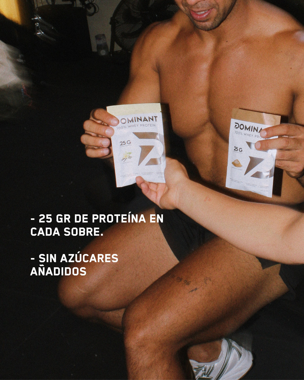 Sachets individuales Proteína Whey DOMINANT 25g